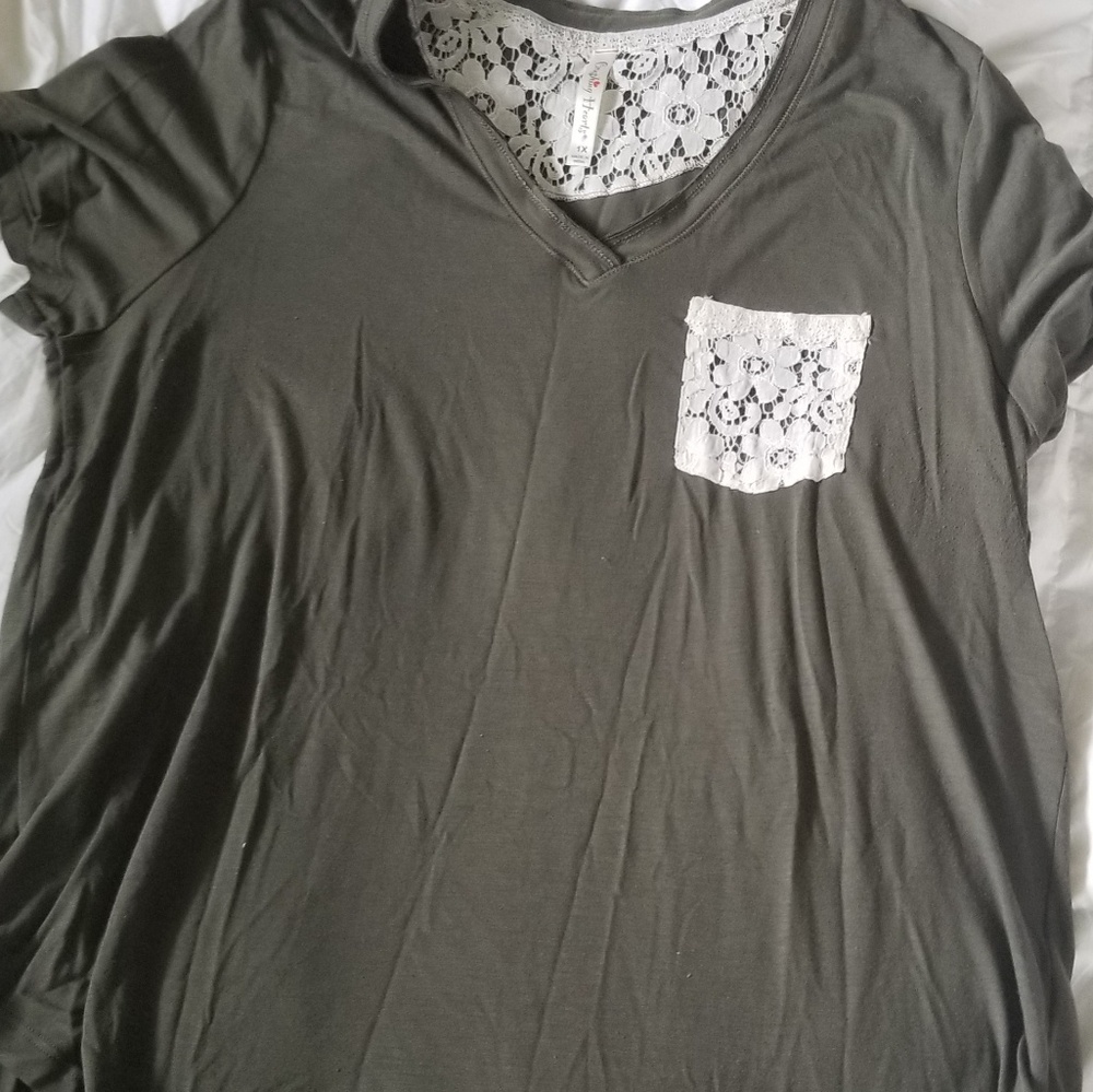 Olive t shirt top